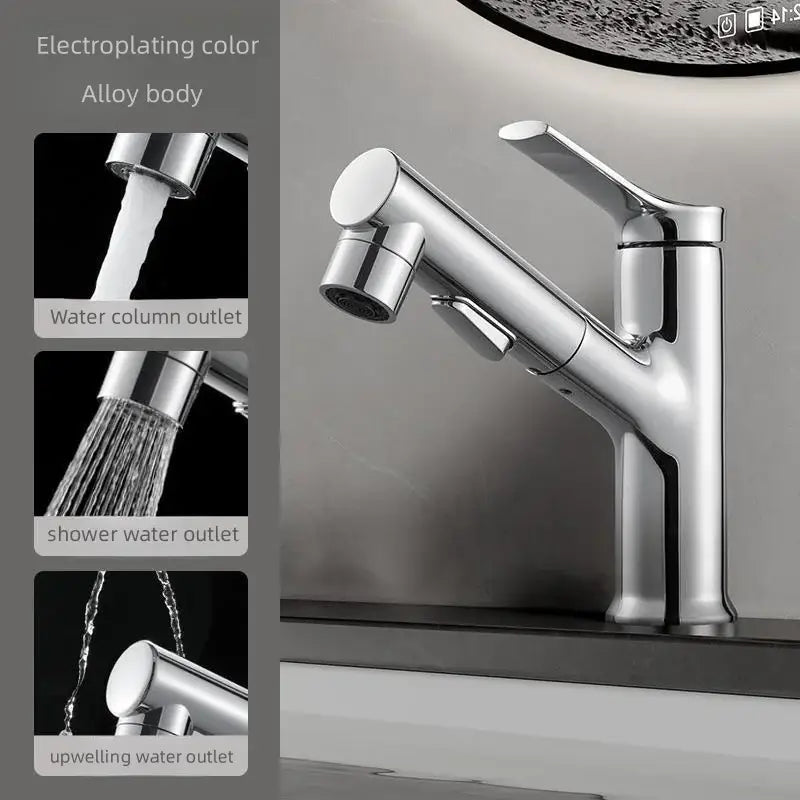 White Matte Pull-Out Faucet