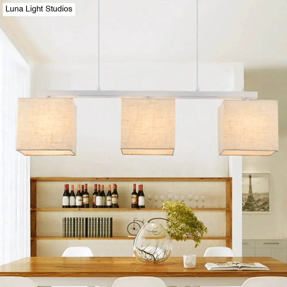 White Fabric Island Light