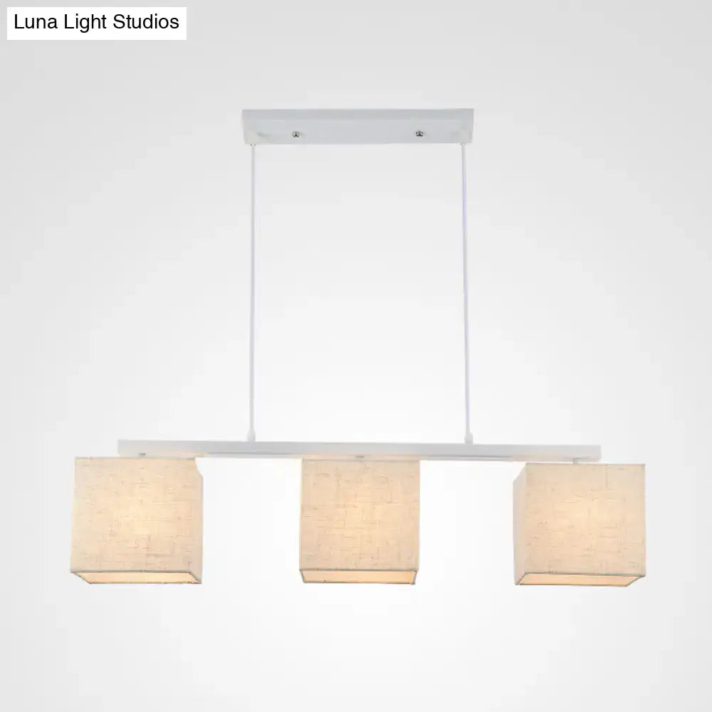 White Fabric Island Light