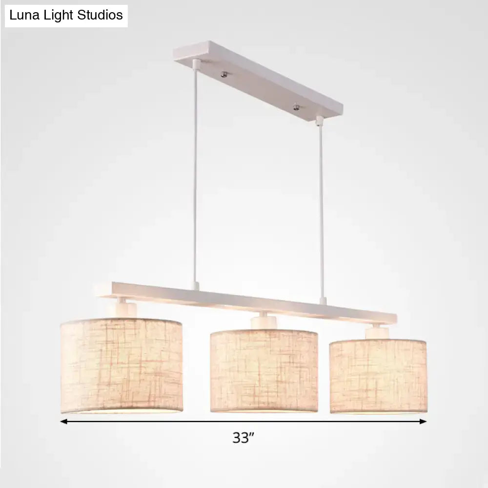 White Fabric Island Light