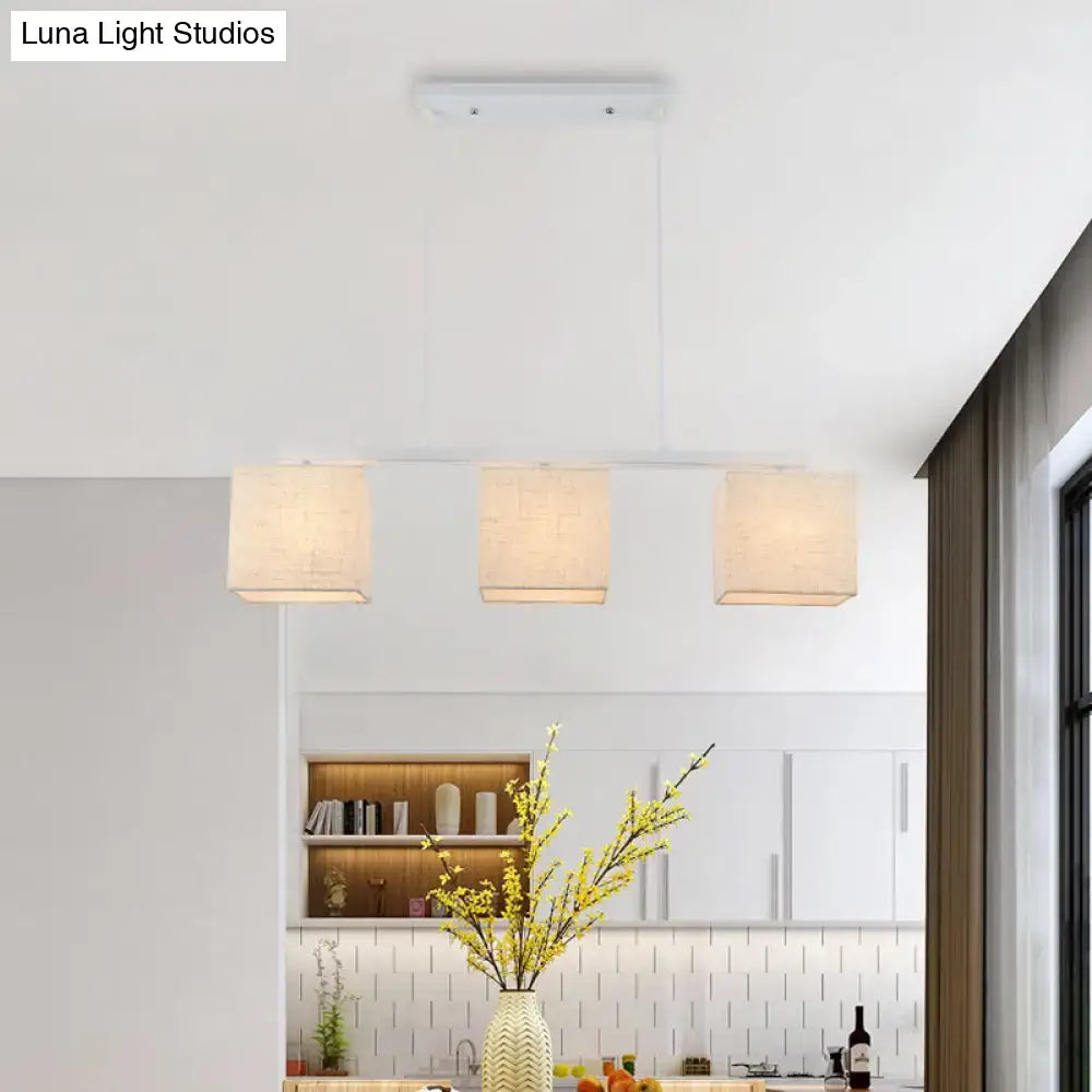 White Fabric Island Light