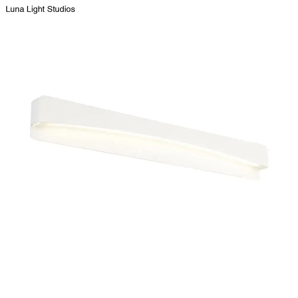 White LED Rectangular Wall Sconce