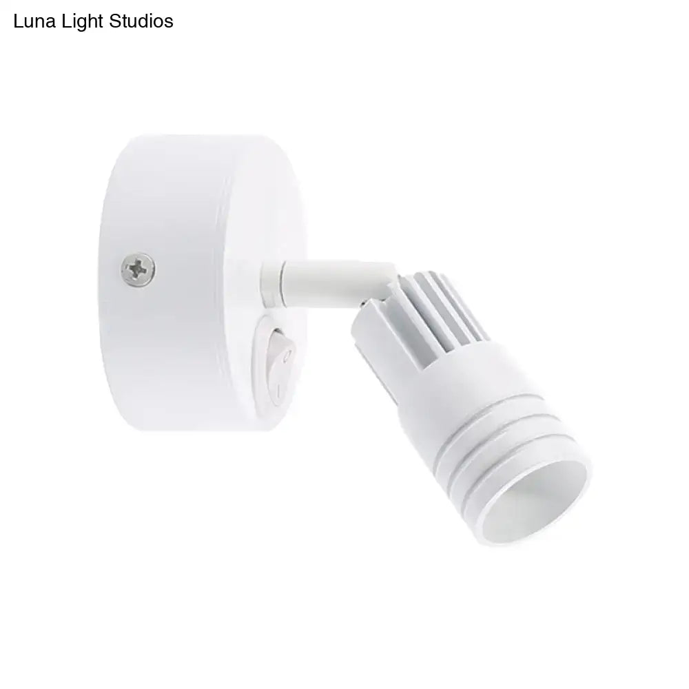 White Metal Wall Spotlight