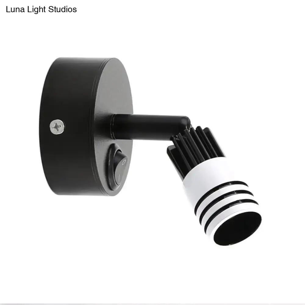 White Metal Wall Spotlight