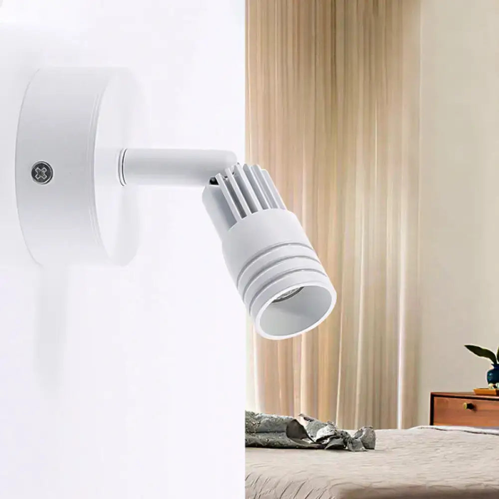 White Metal Wall Spotlight