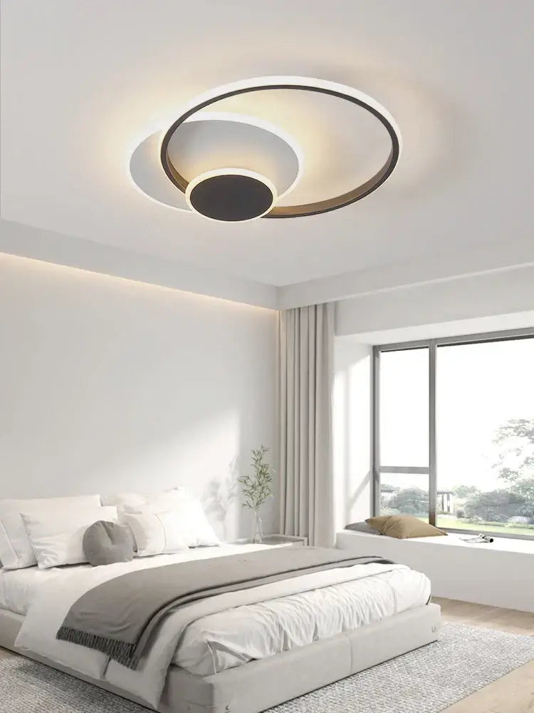 White Circles Ceiling Light