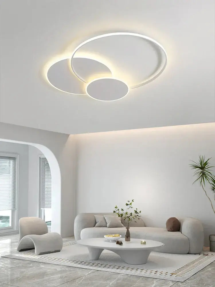 White Circles Ceiling Light