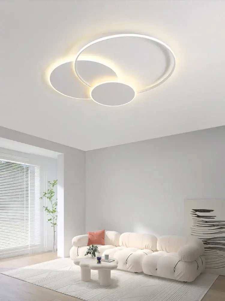 White Circles Ceiling Light