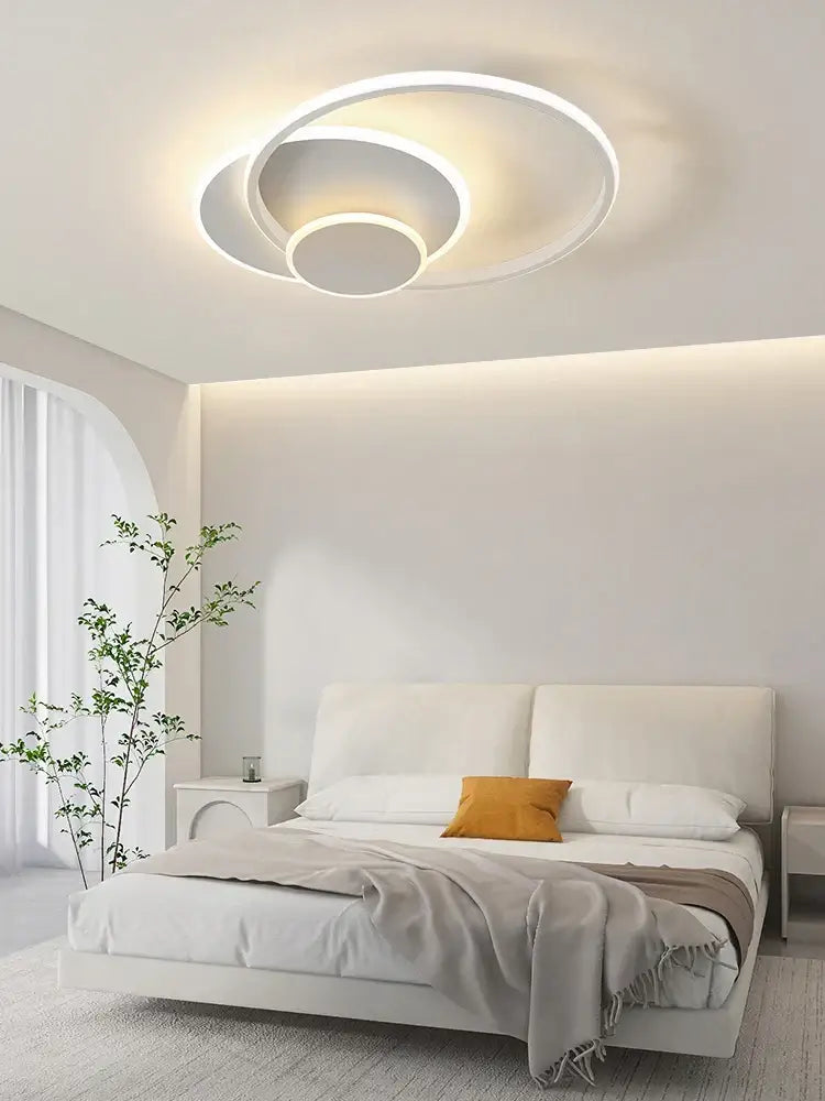 White Circles Ceiling Light