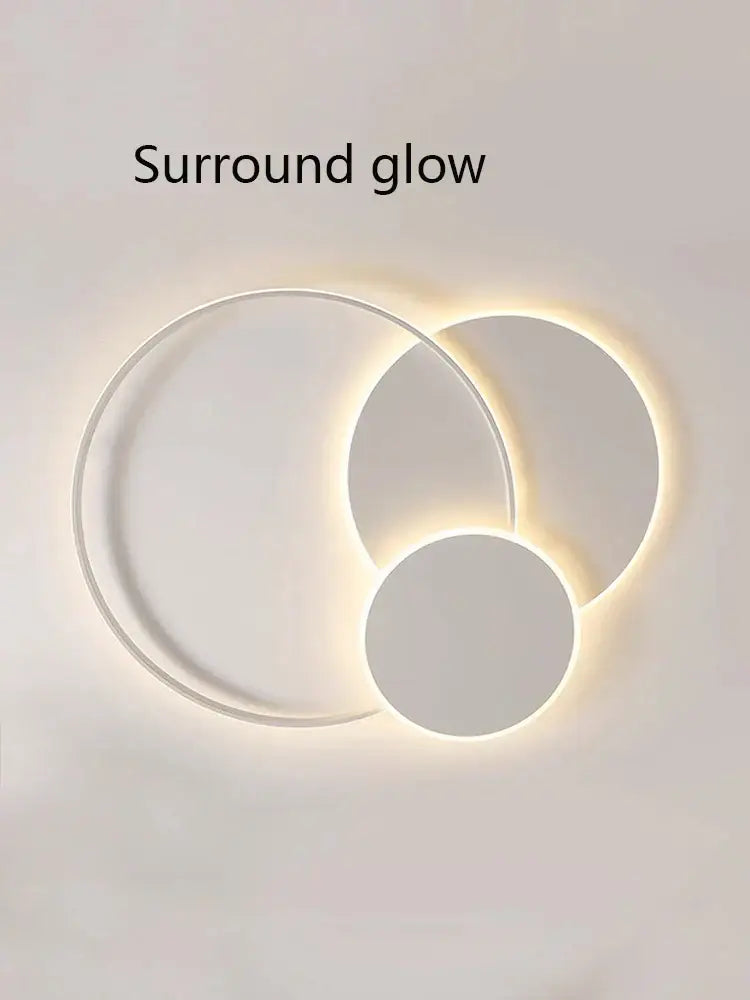 White Circles Ceiling Light