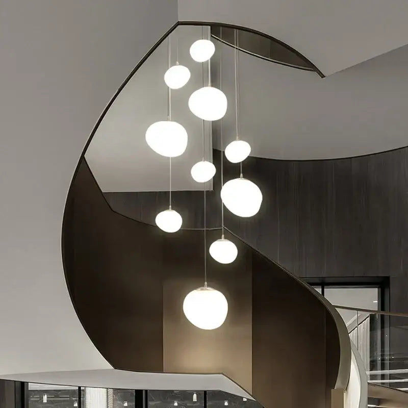 White Spherical Pendant Light