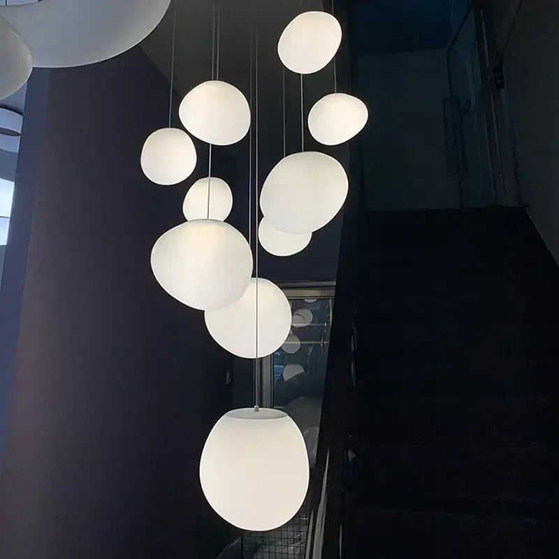 White Spherical Pendant Light