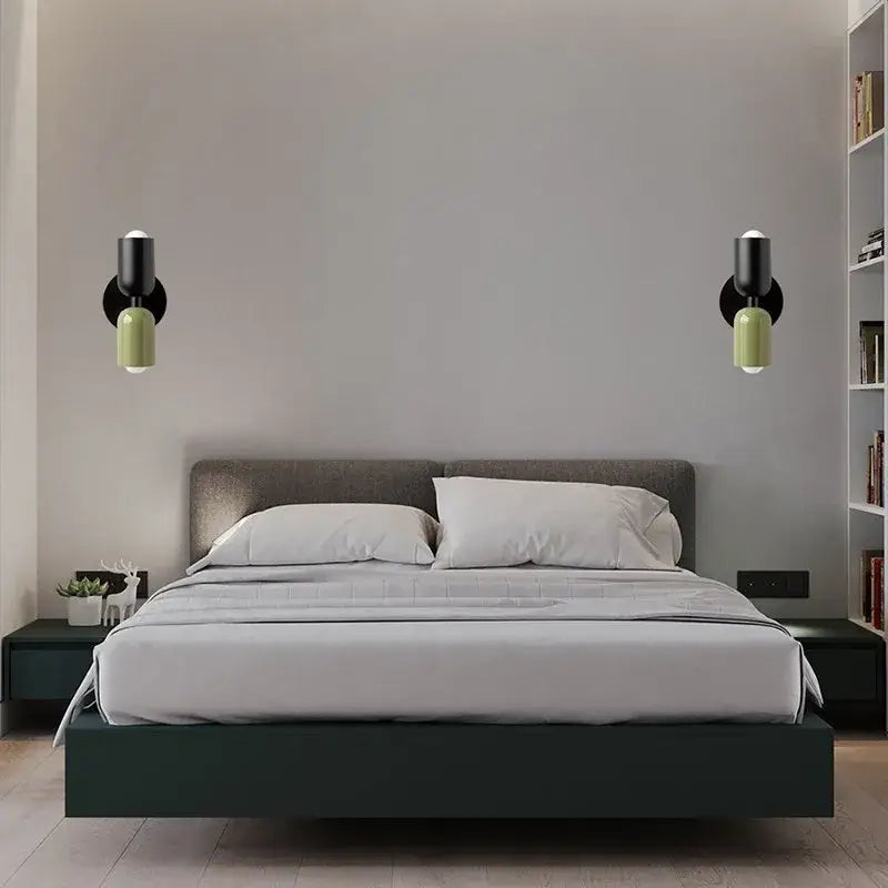 White Green Macaron Wall Lamp