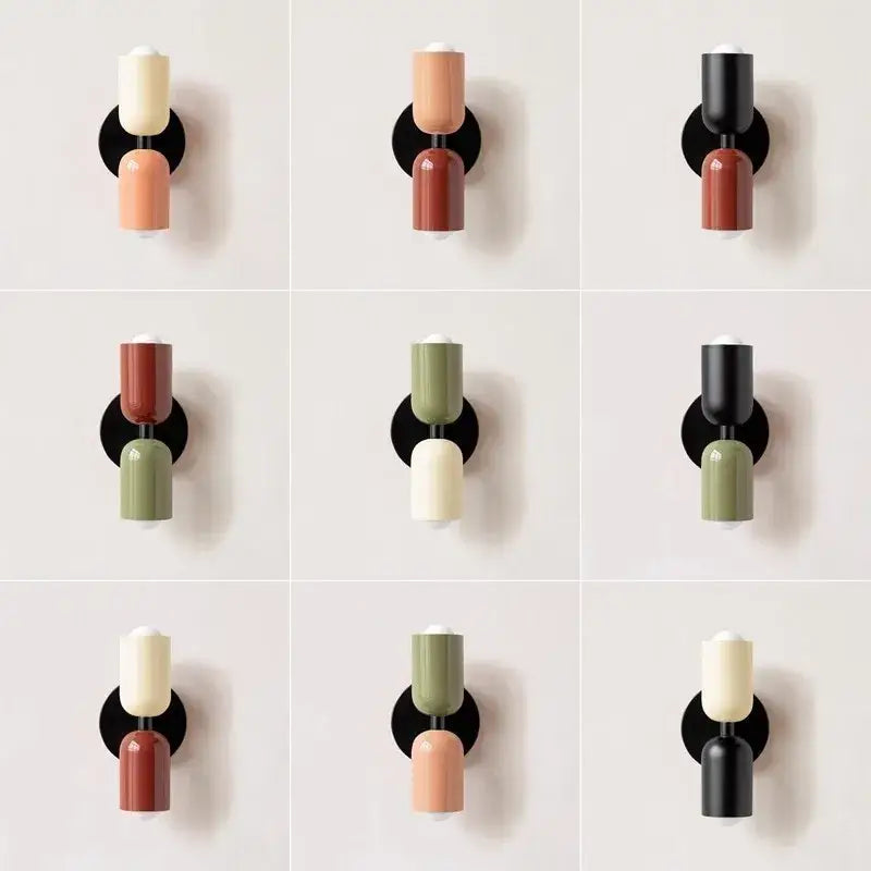 White Green Macaron Wall Lamp