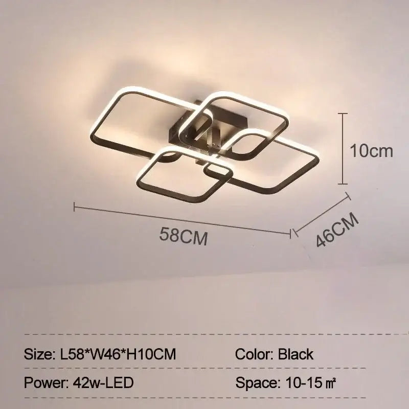 White Overlapping LED Light