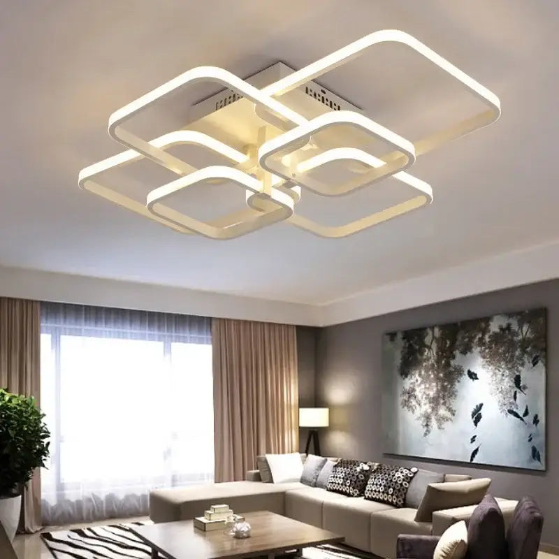 White Overlapping LED Light