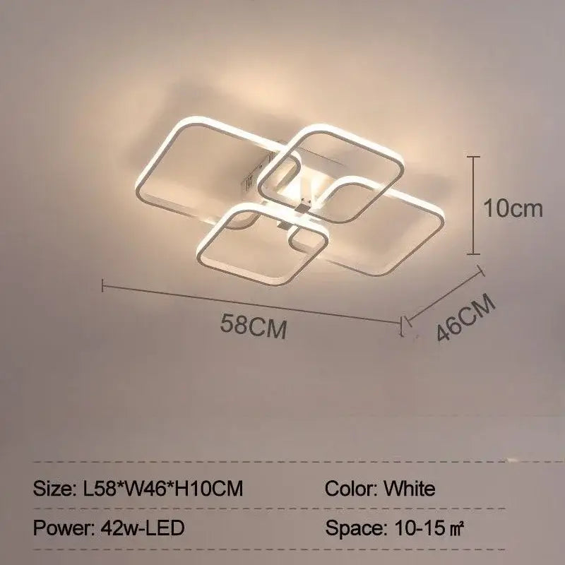 White Overlapping LED Light