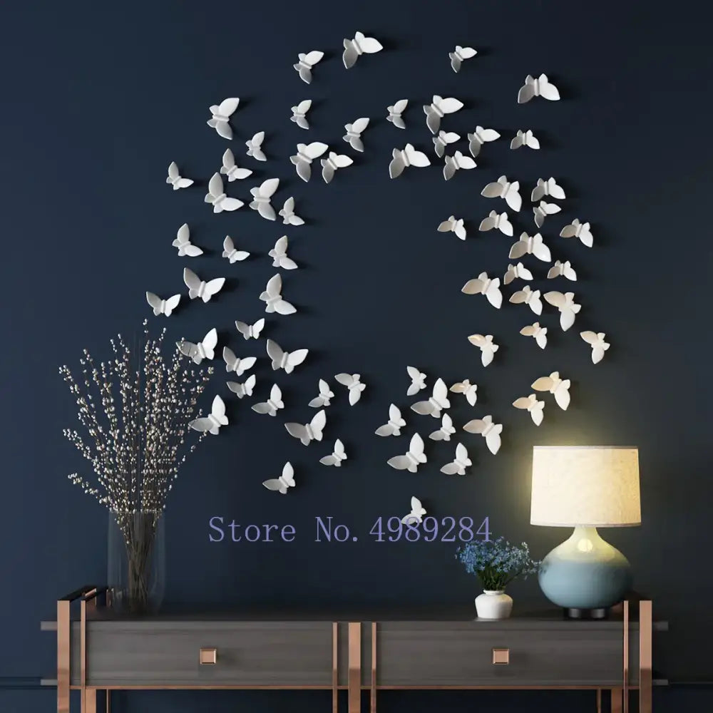 White Paper Butterfly Art
