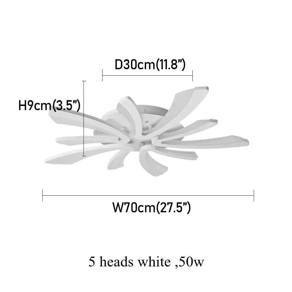 White Petal LED Chandelier