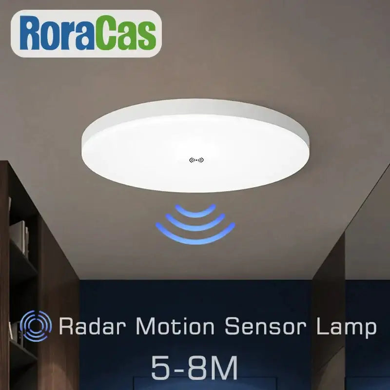 White Motion Sensor Ceiling Lamp
