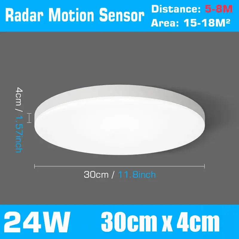 White Motion Sensor Ceiling Lamp