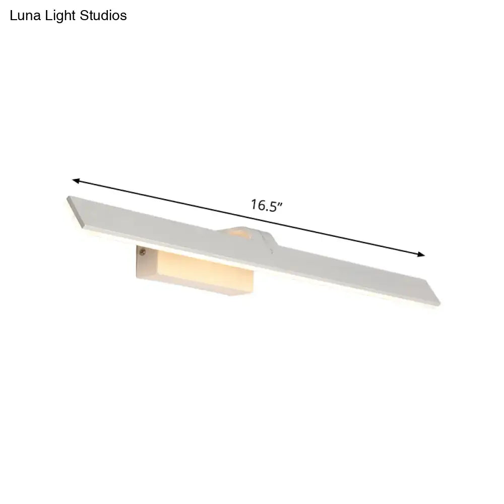 White Rectangle LED Wall Light