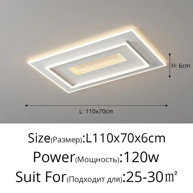 White LED Ceiling Chandelier with Dimmable Feature