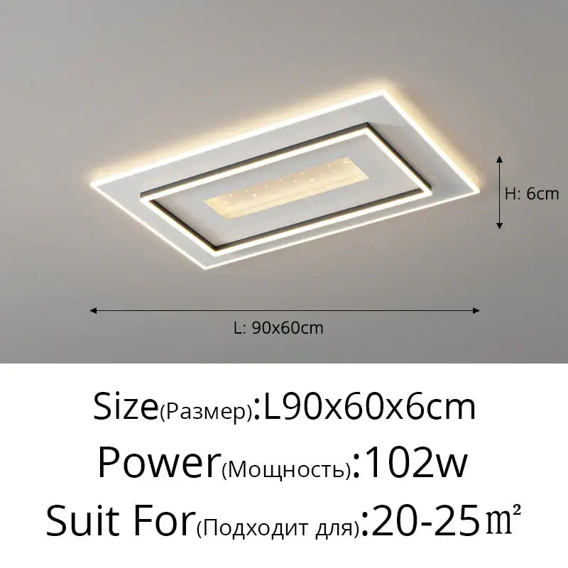 White LED Ceiling Chandelier with Dimmable Feature
