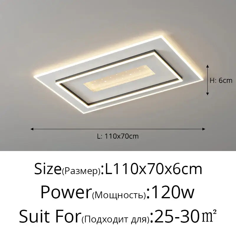 White LED Ceiling Chandelier with Dimmable Feature