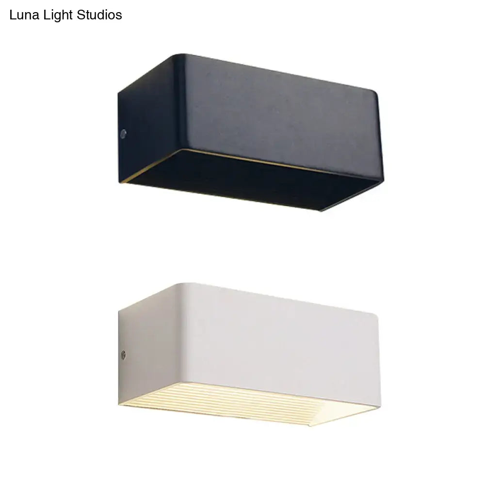 Gold Rectangular Wall Lamp