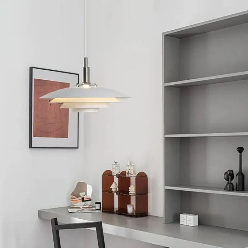 White Gradient Pendant Light