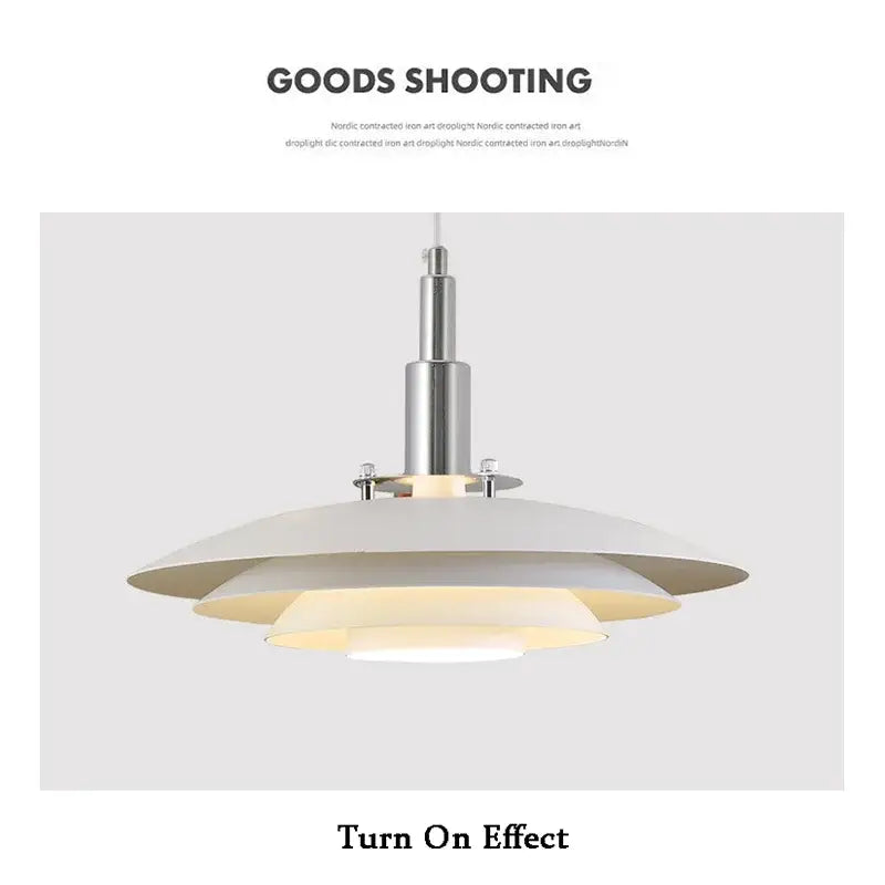 White Gradient Pendant Light