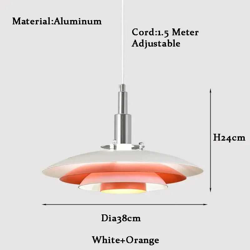 White Gradient Pendant Light
