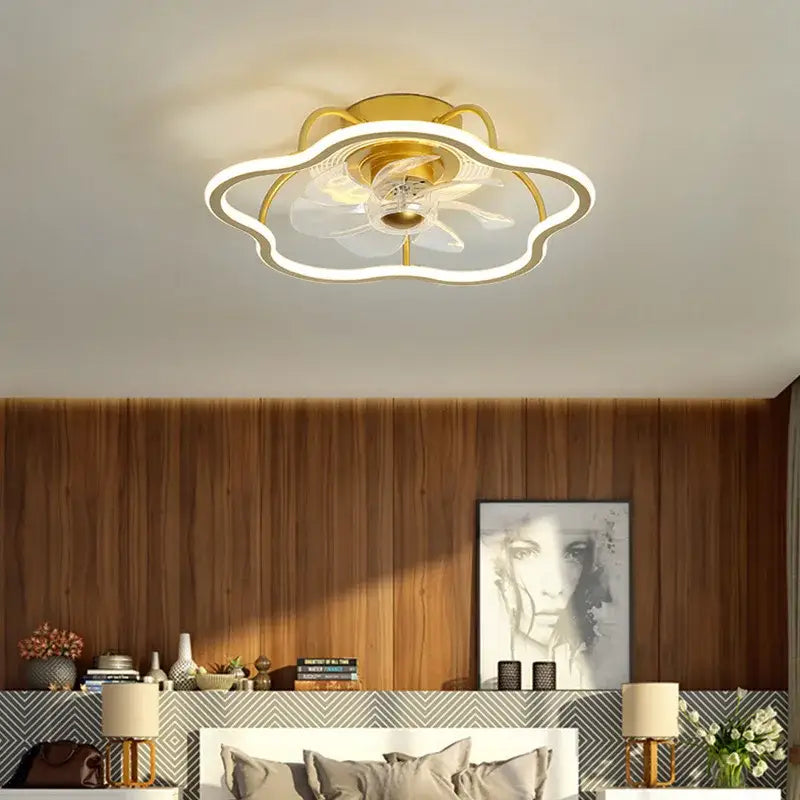 White Ring LED Ceiling Fan