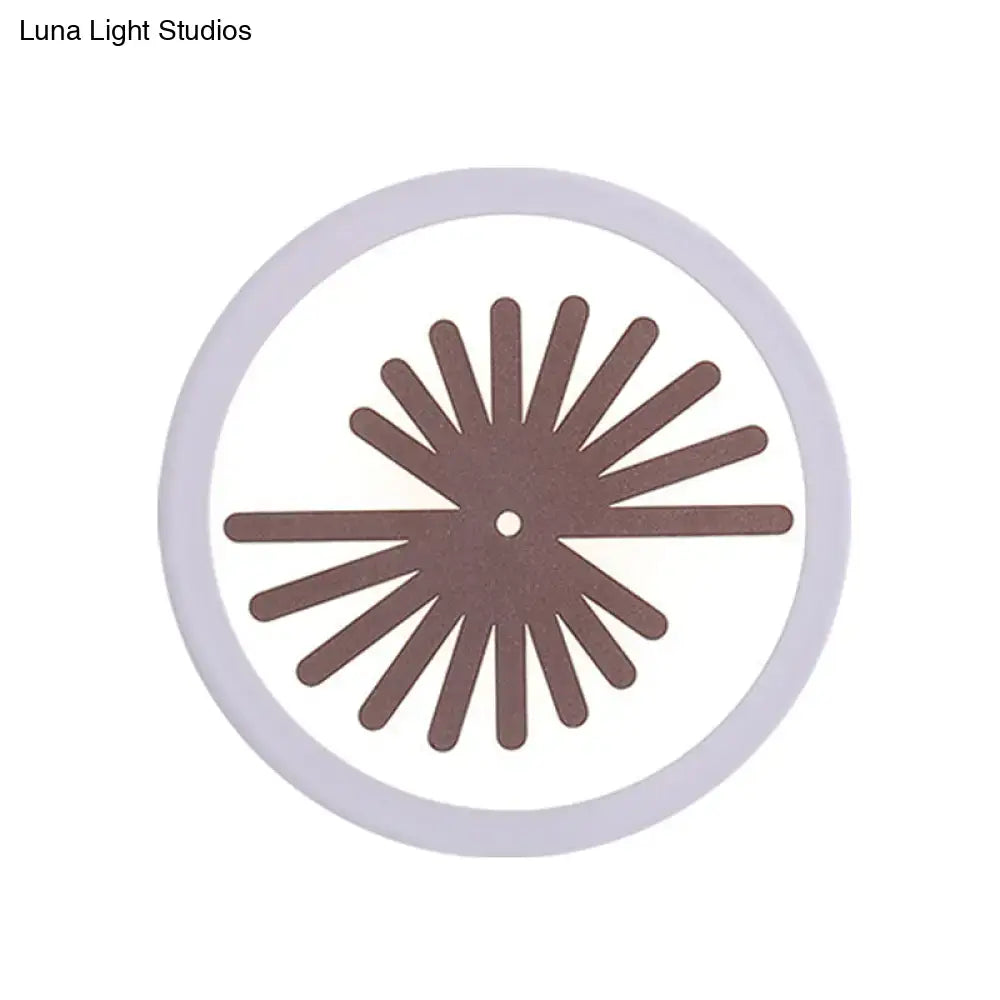 White Leaf Wall Light
