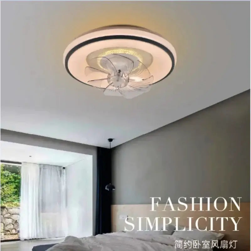 Silver LED Ceiling Fan