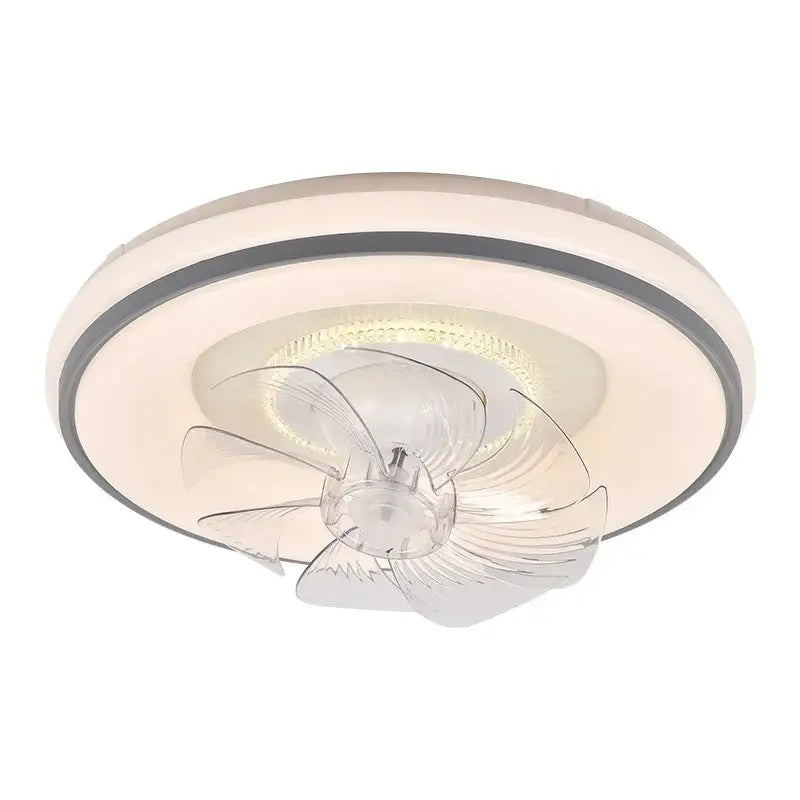Silver LED Ceiling Fan