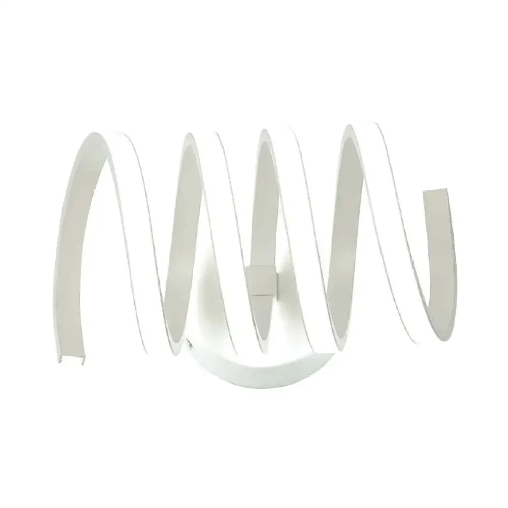 Silver Spiral Wall Sconce