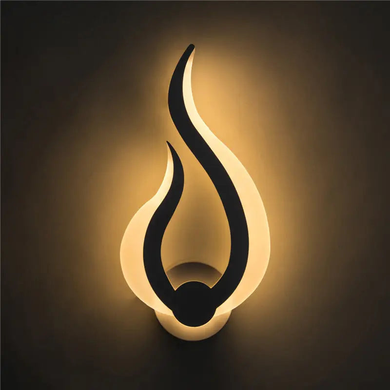 White Spiral LED Sconce