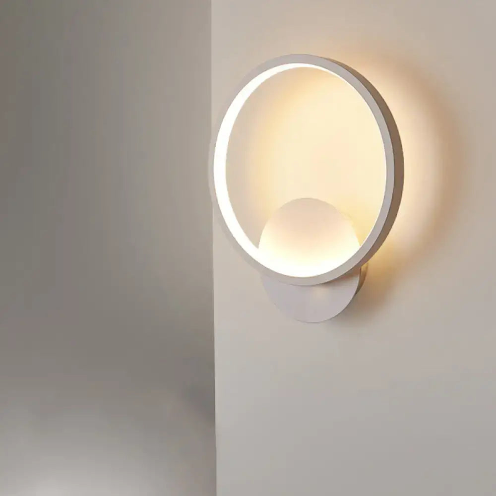 White Square Bedside Lamp