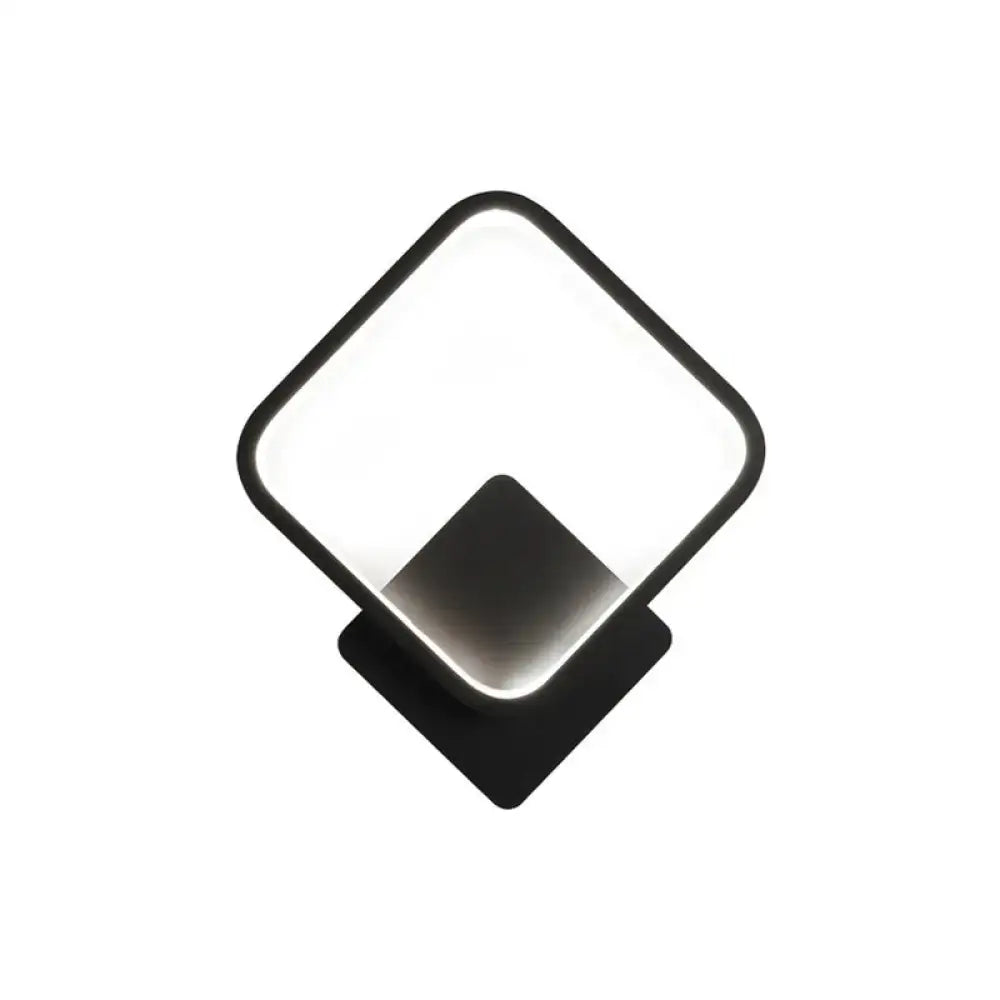 White Square Bedside Lamp