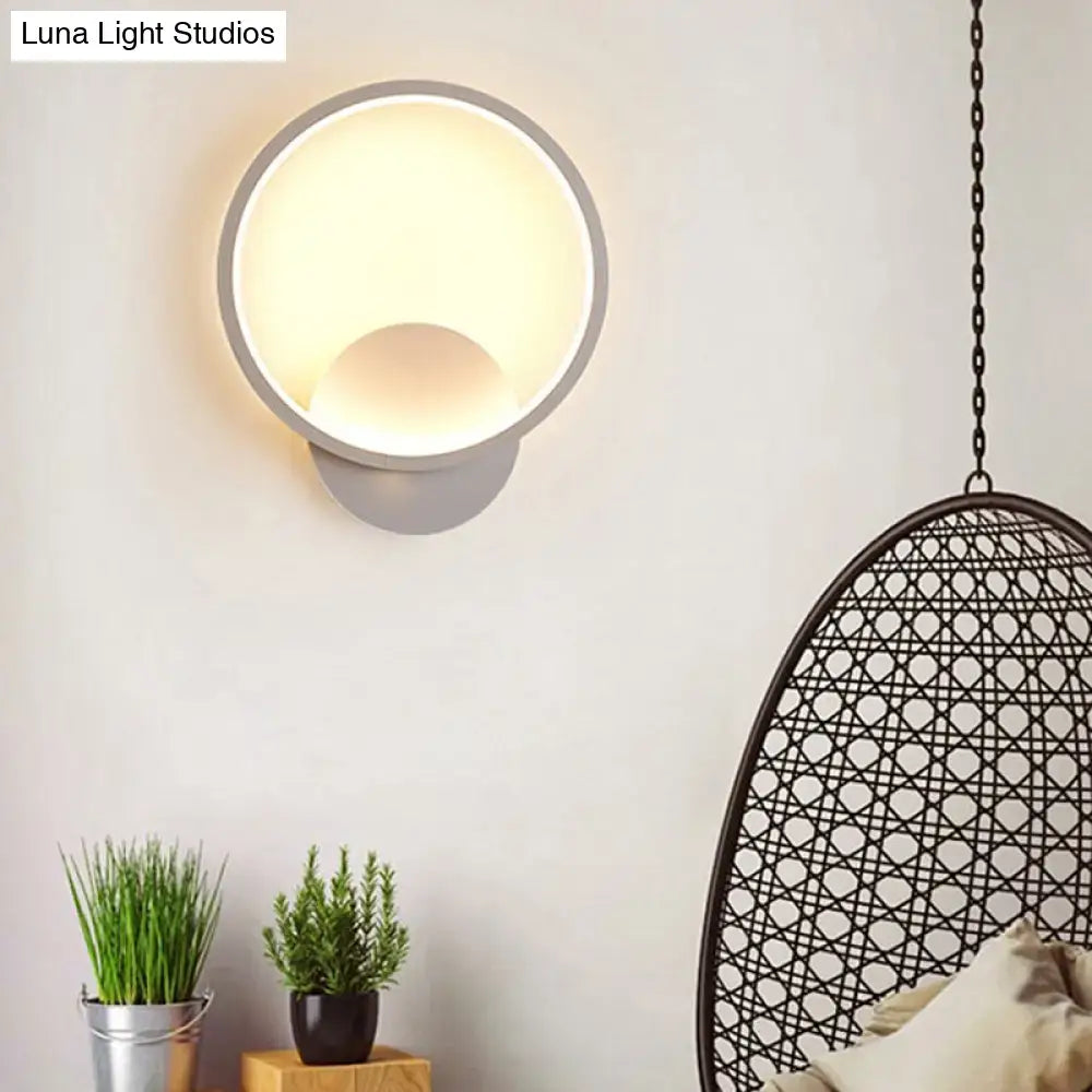 White Square Bedside Lamp