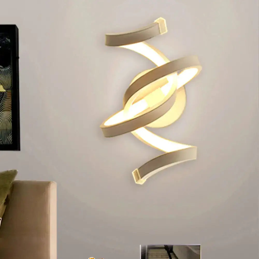 White Treble Clef Wall Sconce