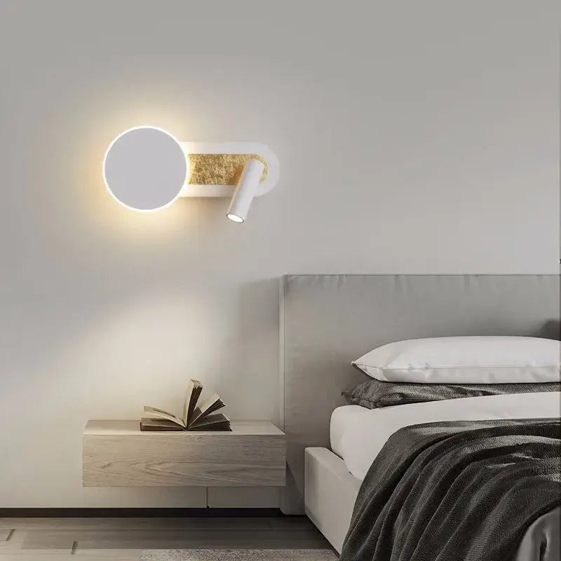 White Adjustable Spotlight Wall Light 8W