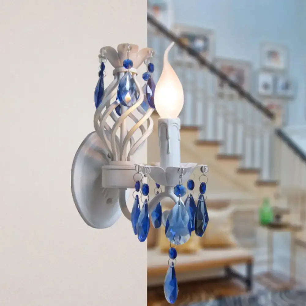White Crystal Wall Sconce