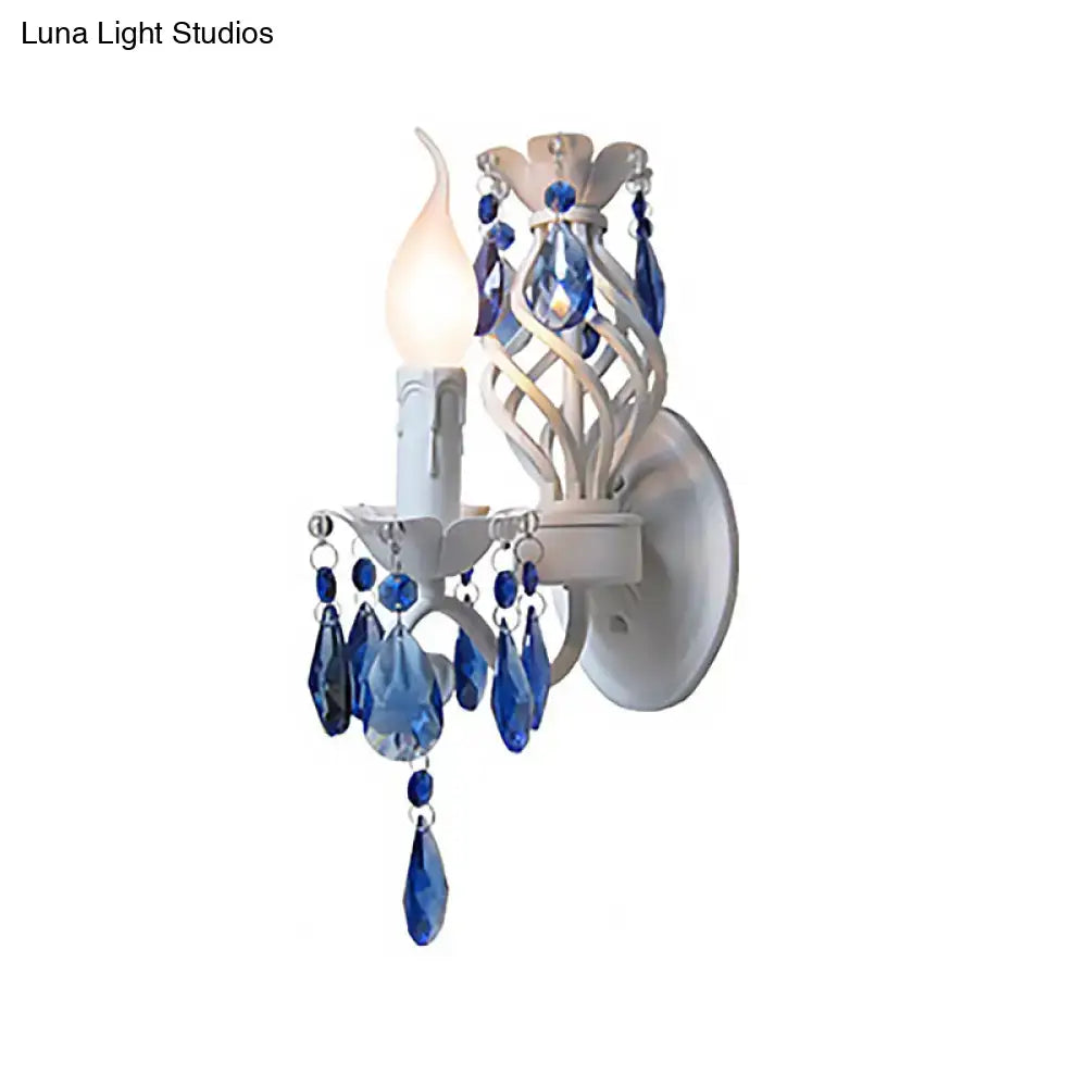 White Crystal Wall Sconce