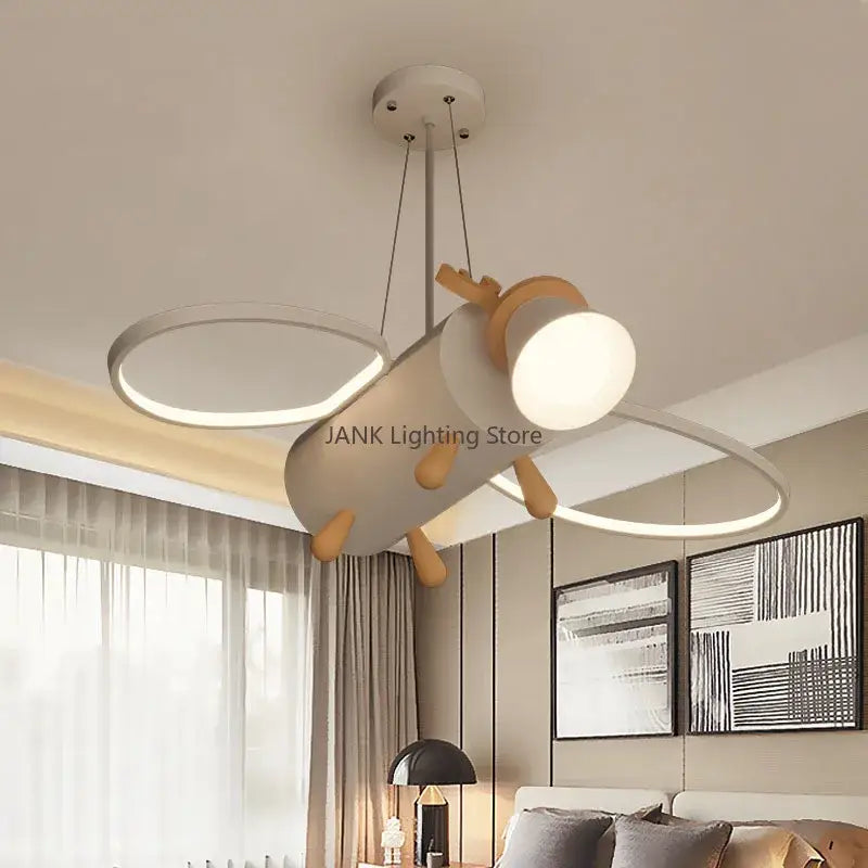 Wooden Deer Pendant Light