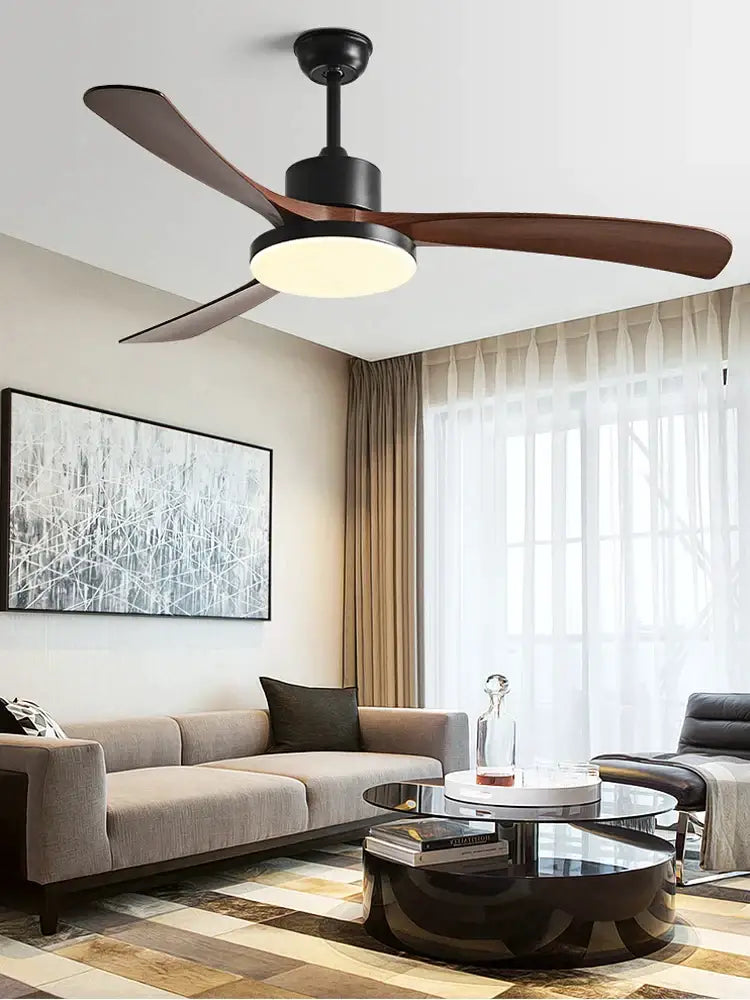 Black 3-Leaf Fan Light