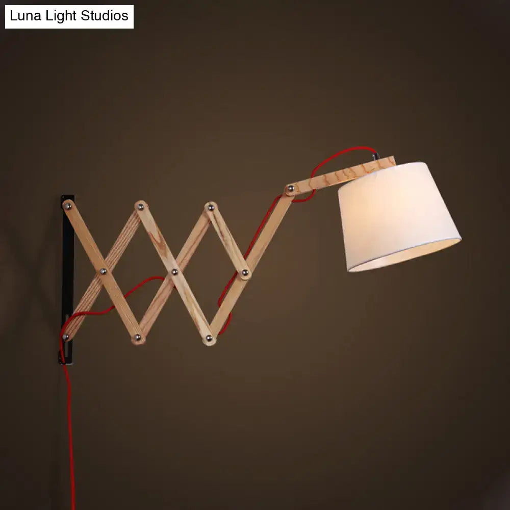 Wood Accordion Wall Sconce