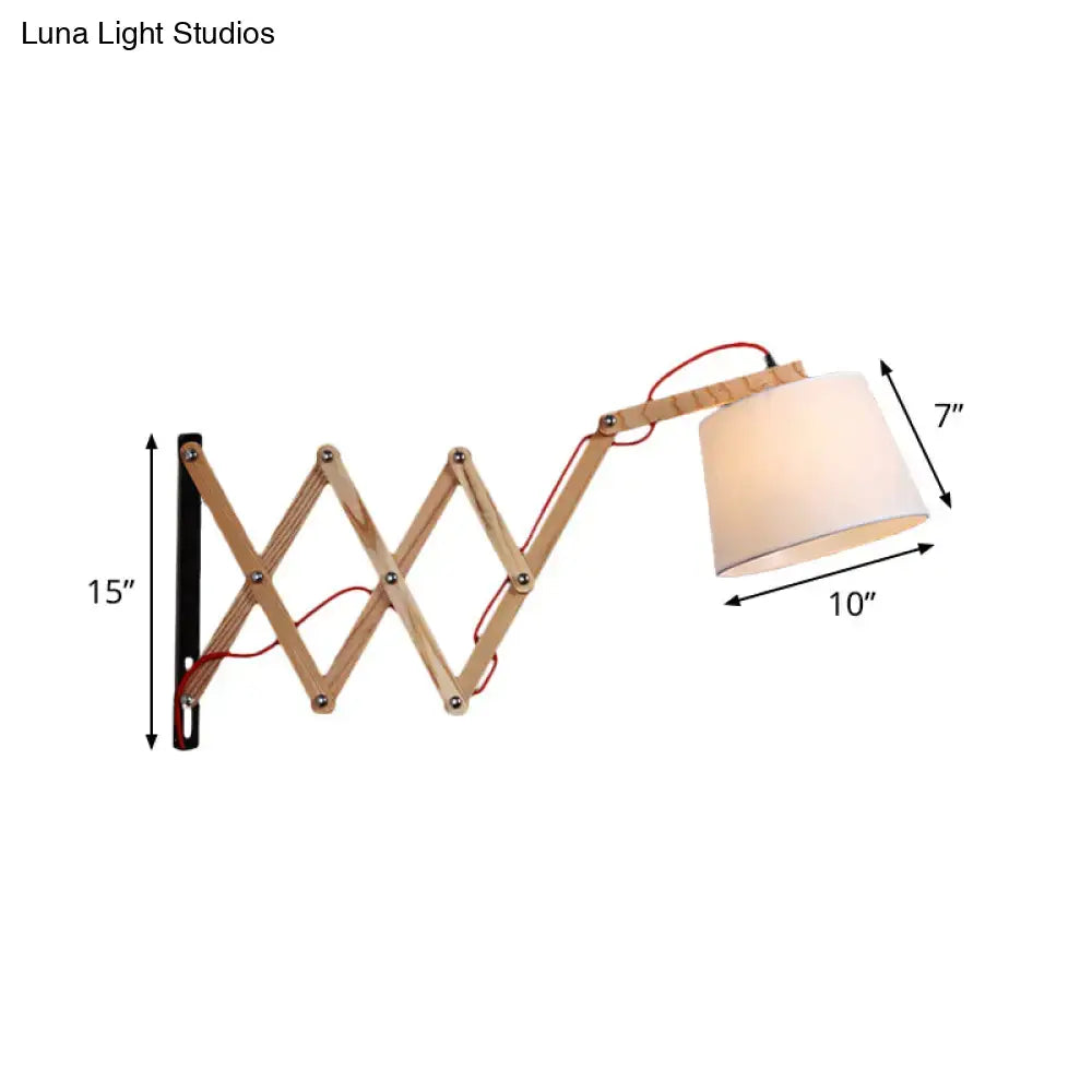 Wood Accordion Wall Sconce